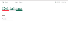 Tablet Screenshot of delitaliana-online-food-store-products.com